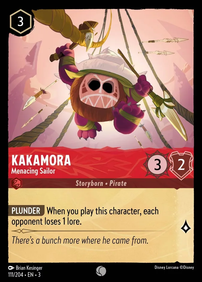 Kakamora #111 Into the Inklands Disney Lorcana card