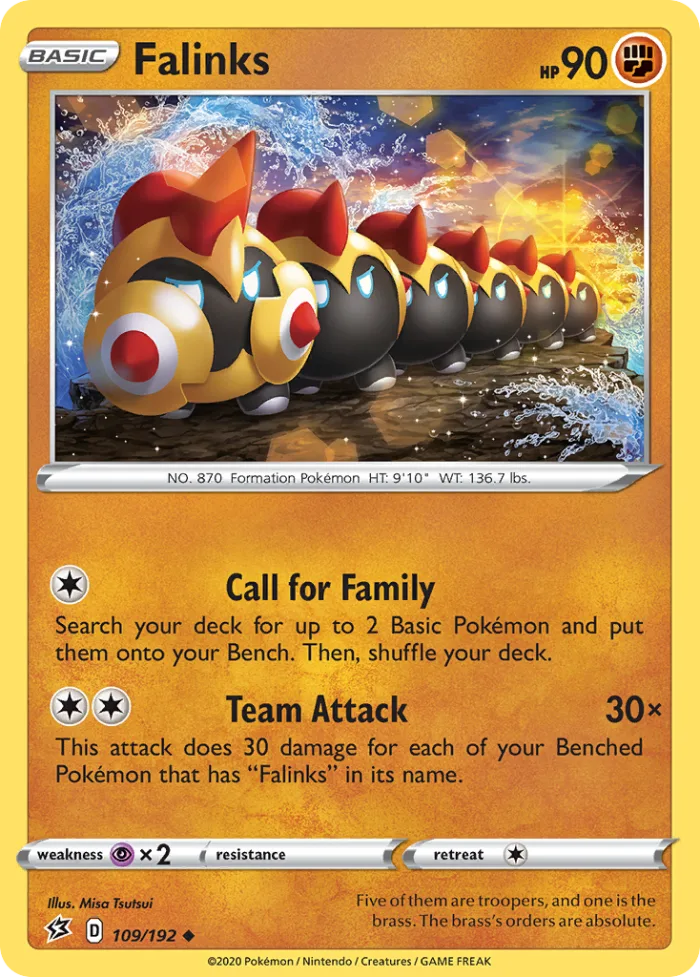 Falinks #109 Rebel Clash Pokemon card