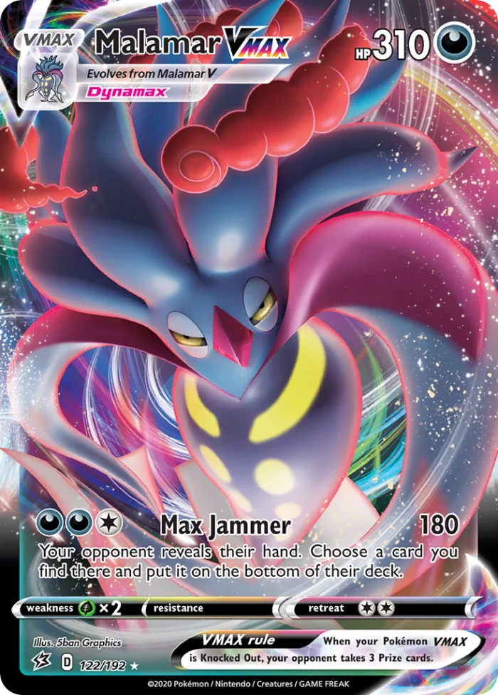 Malamar VMAX #122 Rebel Clash Pokemon card