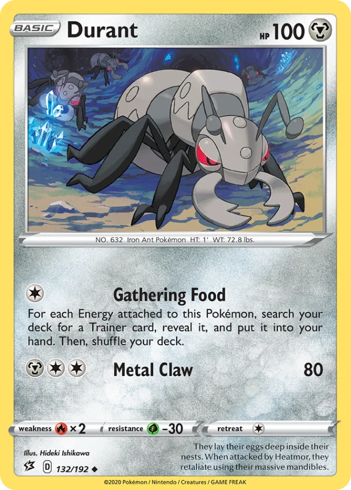 Durant #132 Rebel Clash Pokemon card