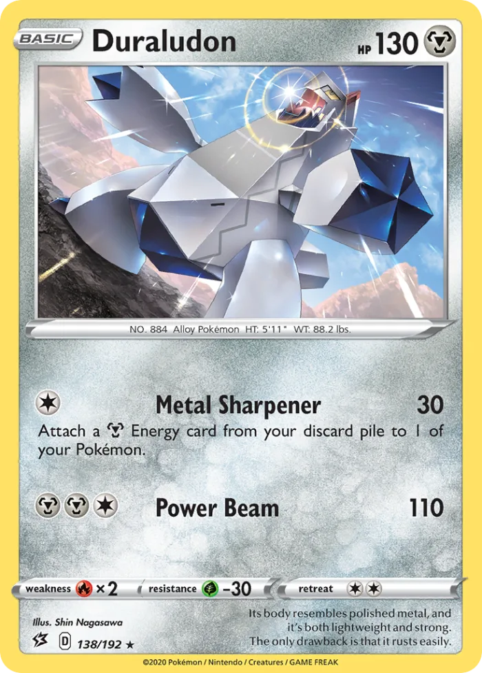 Duraludon #138 Rebel Clash Pokemon card