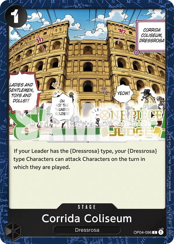 Corrida Coliseum Judge Promos card