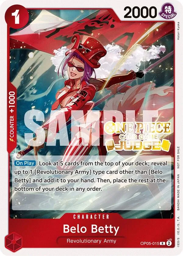 Belo Betty Judge Promos card