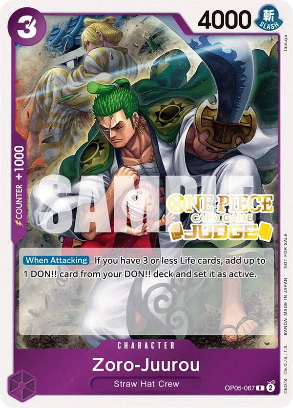 Zoro-Juurou Judge Promos card