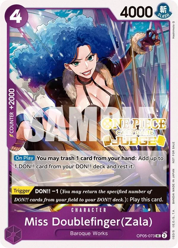 Miss Doublefinger(Zala) Judge Promos card