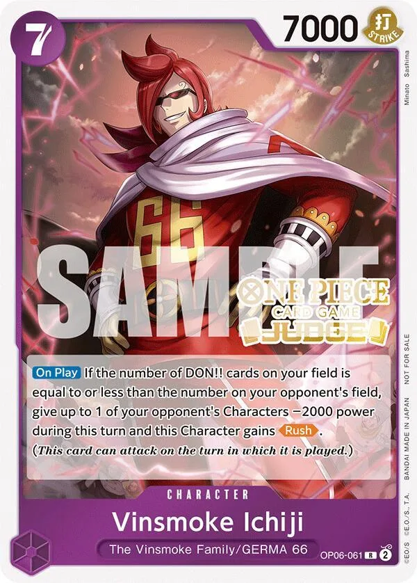 Vinsmoke Ichiji Judge Promos card