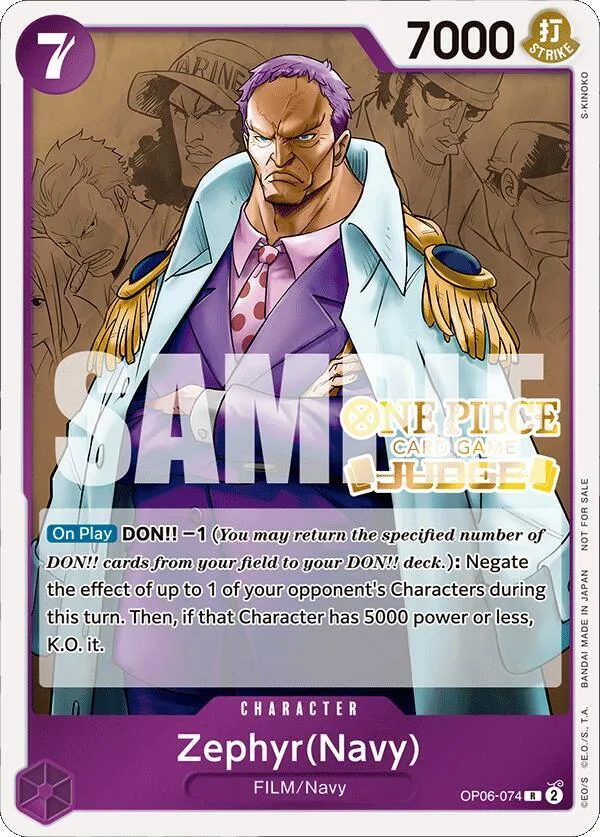 Zephyr (Navy) Judge Promos card