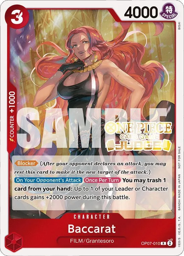 Baccarat Judge Promos card