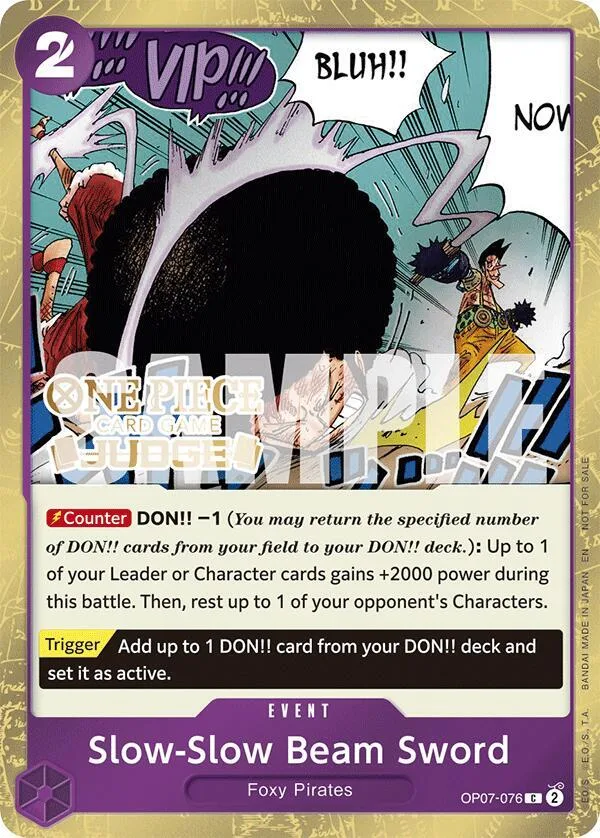 Slow-Slow Beam Sword Judge Promos card