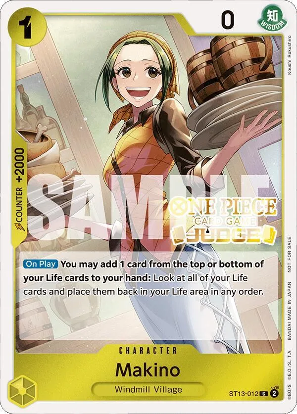 Makino Judge Promos card