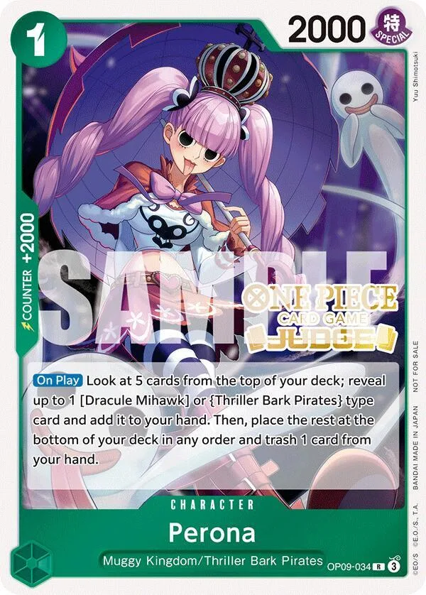 Perona Judge Promos card