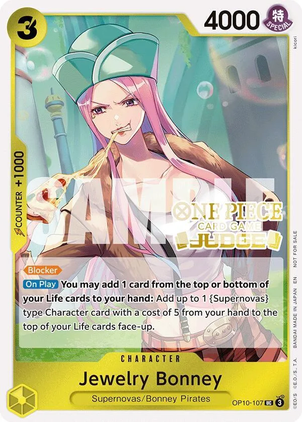 Jewelry Bonney Judge Promos card