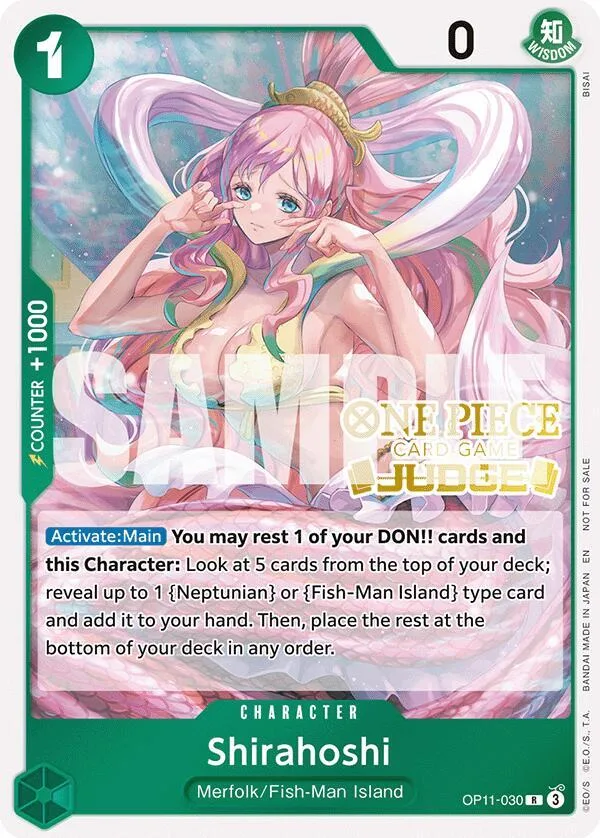 Shirahoshi Judge Promos card
