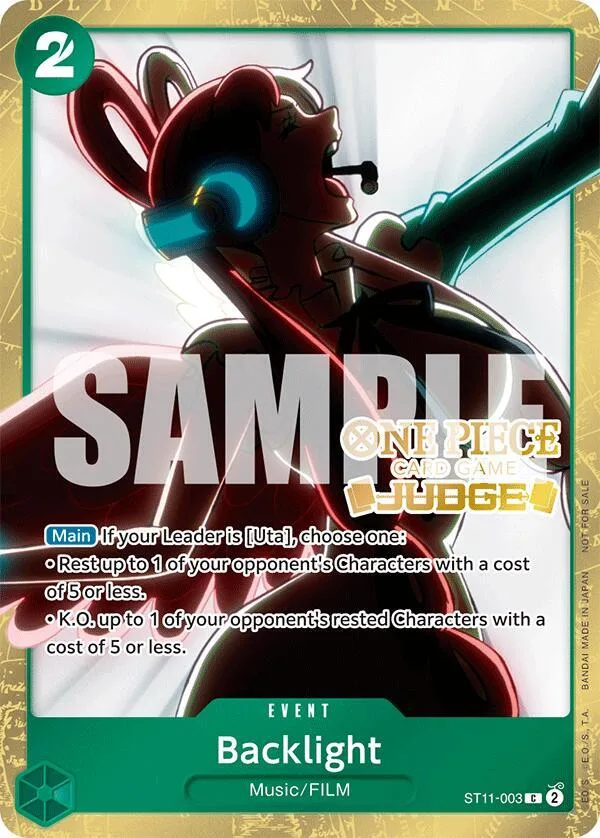 Backlight Judge Promos card