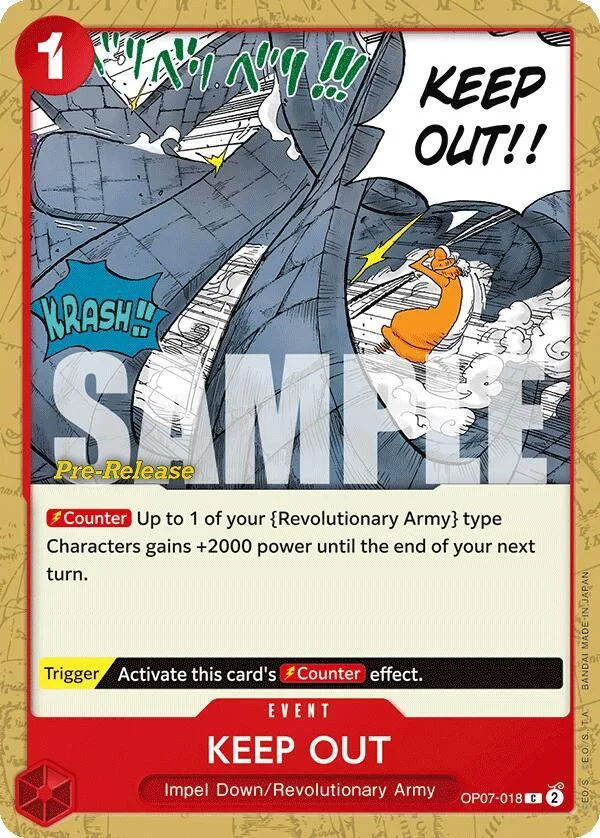 KEEP OUT Promos: 500 Years into the Future card