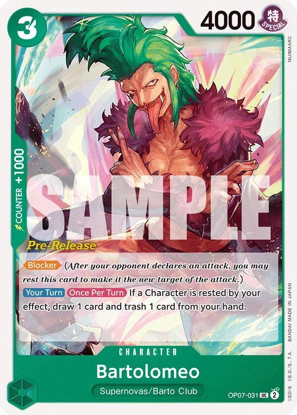 Bartolomeo Promos: 500 Years into the Future card
