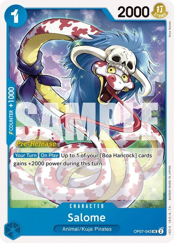 Salome Promos: 500 Years into the Future card