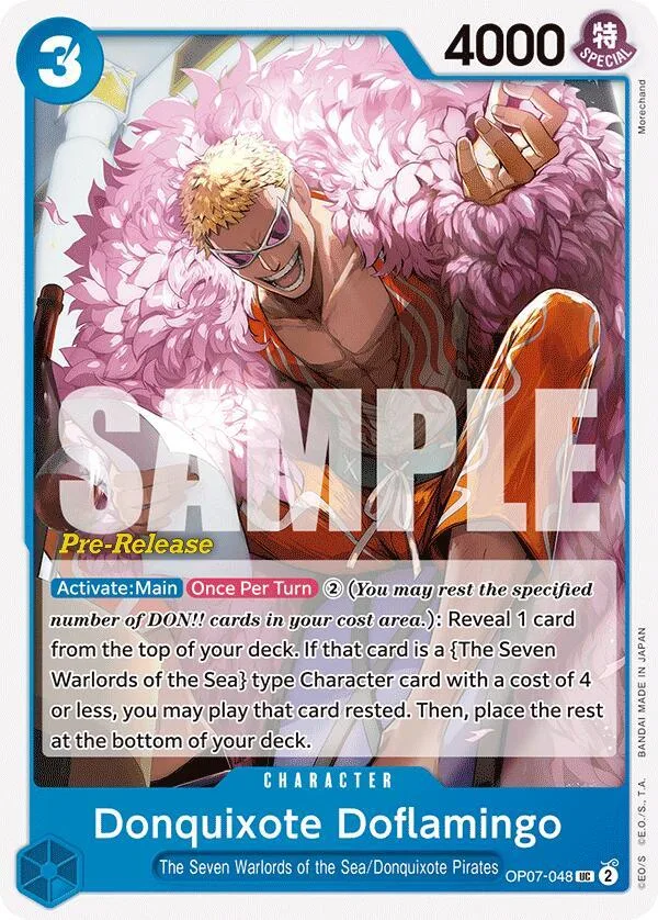 Donquixote Doflamingo Promos: 500 Years into the Future card