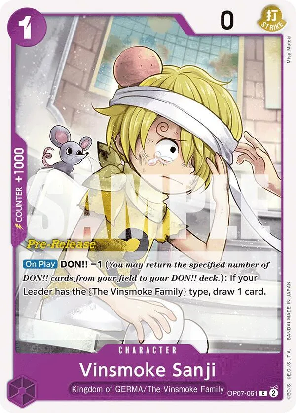 Vinsmoke Sanji Promos: 500 Years into the Future card
