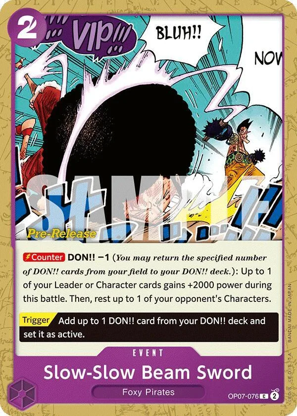 Slow-Slow Beam Sword Promos: 500 Years into the Future card