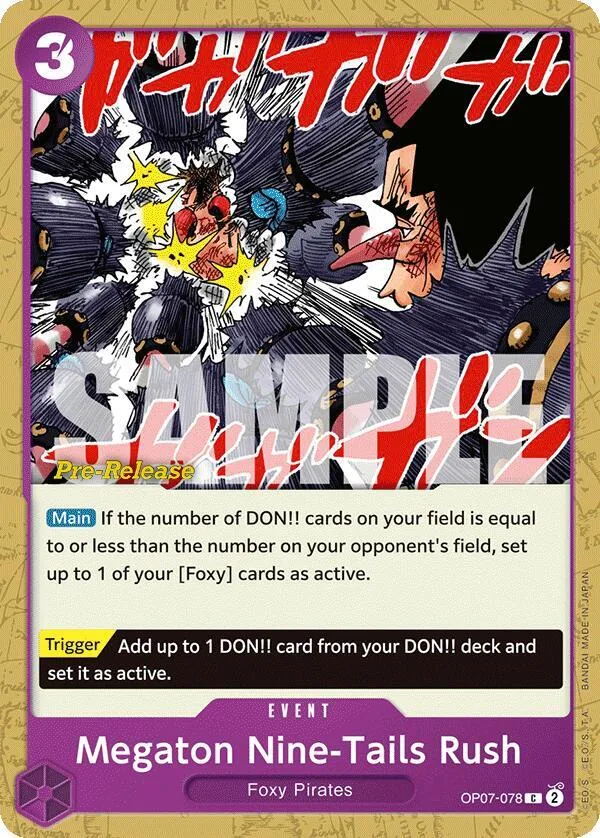 Megaton Nine-Tails Rush Promos: 500 Years into the Future card