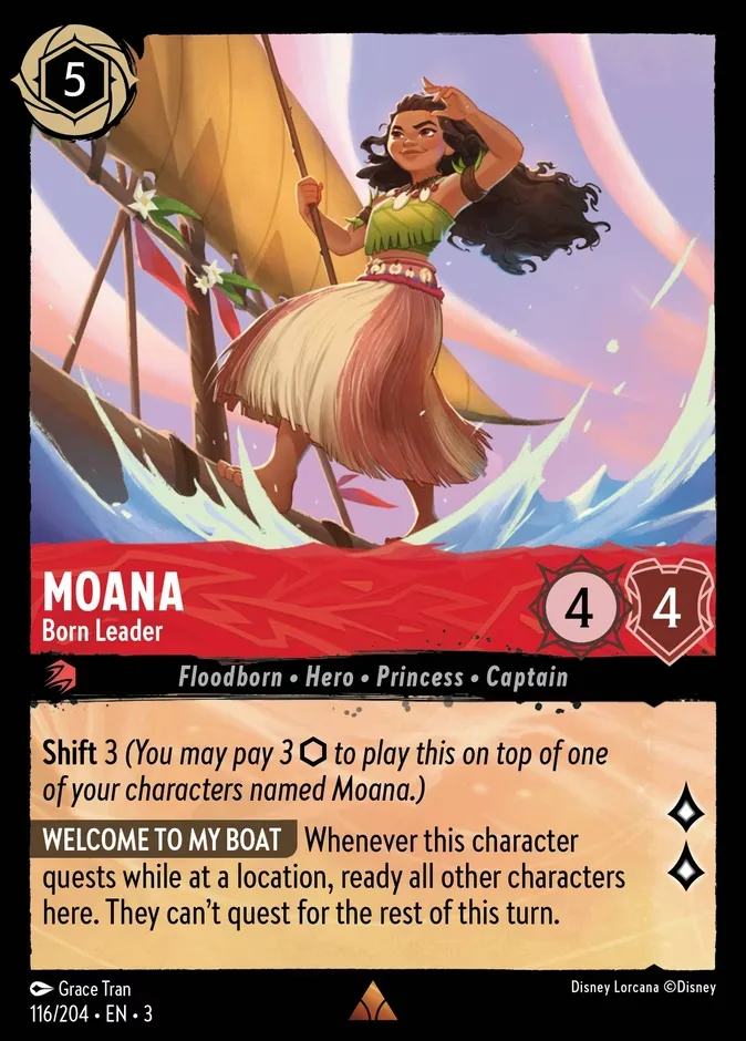 Moana #116 Into the Inklands Disney Lorcana card