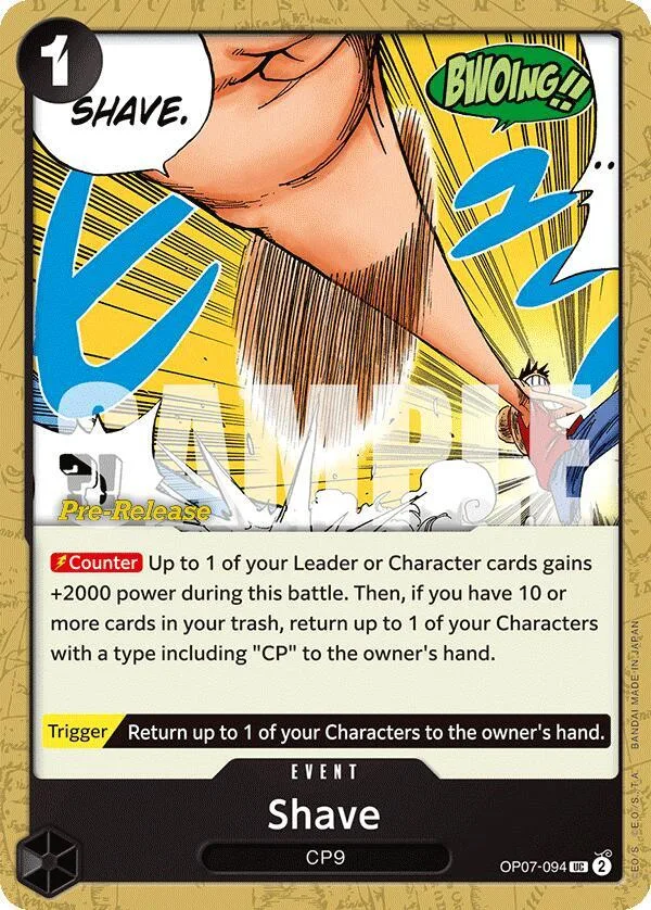 Shave Promos: 500 Years into the Future card