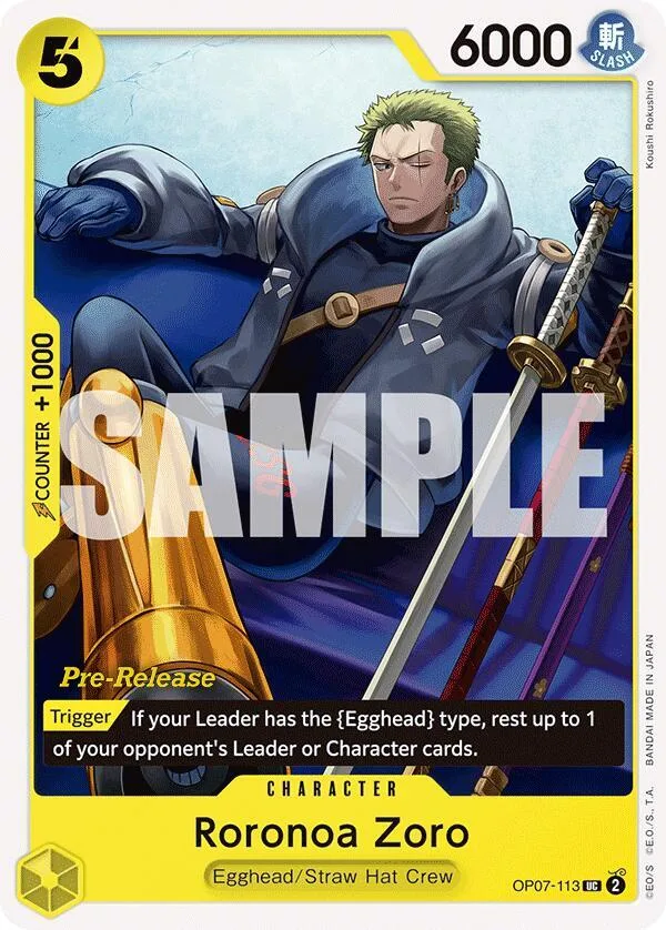 Roronoa Zoro Promos: 500 Years into the Future card