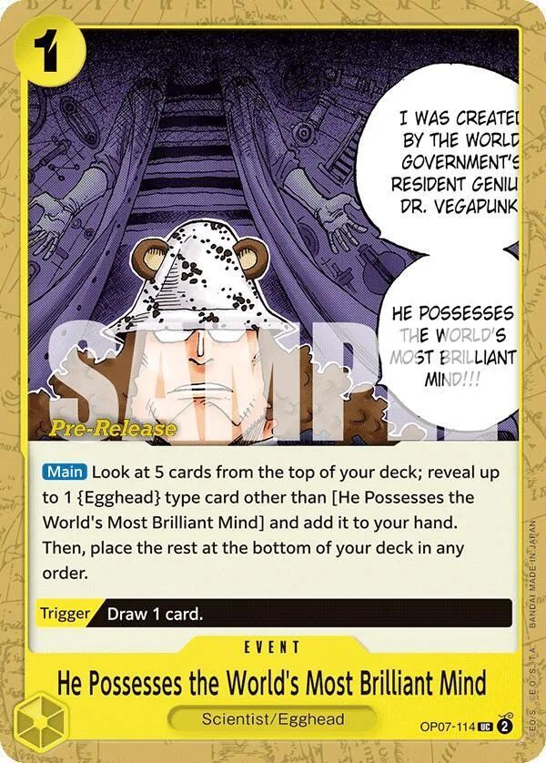 He Possesses the World's Most Brilliant Mind Promos: 500 Years into the Future card