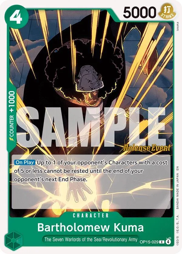 Bartholomew Kuma Promos: Adventure on Kami's Island card