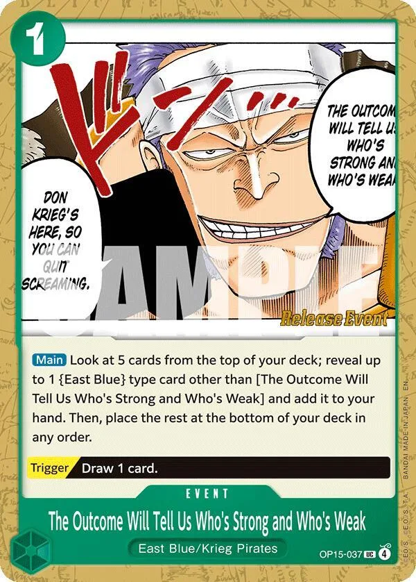The Outcome Will Tell Us Who's Strong and Who's Weak Promos: Adventure on Kami's Island card