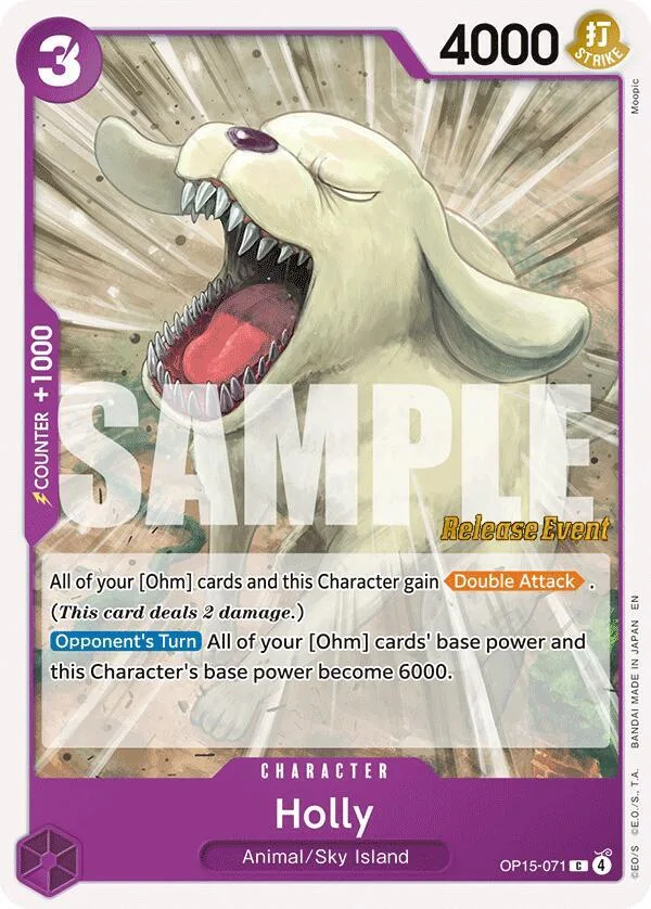 Holly Promos: Adventure on Kami's Island card