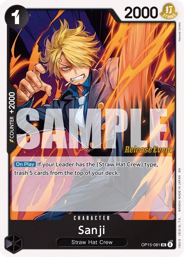 Sanji Promos: Adventure on Kami's Island card