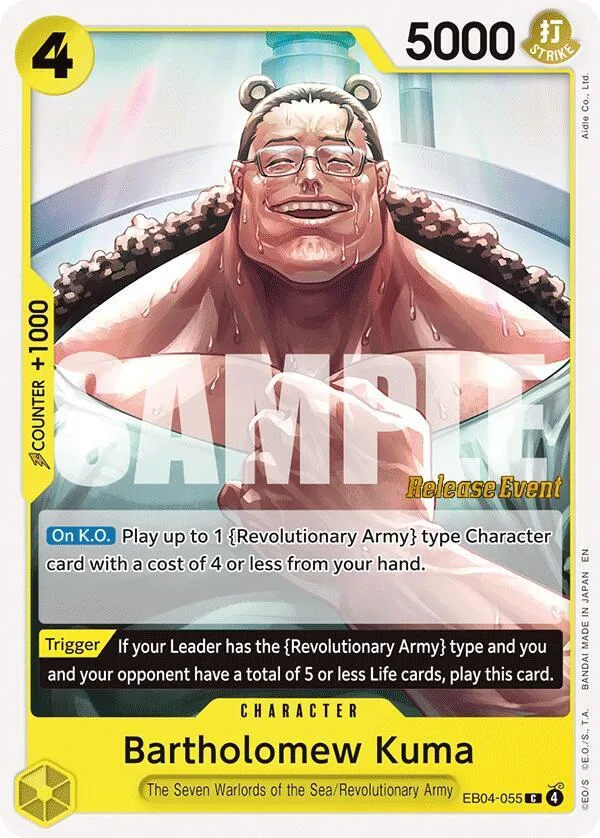 Bartholomew Kuma Promos: Adventure on Kami's Island card