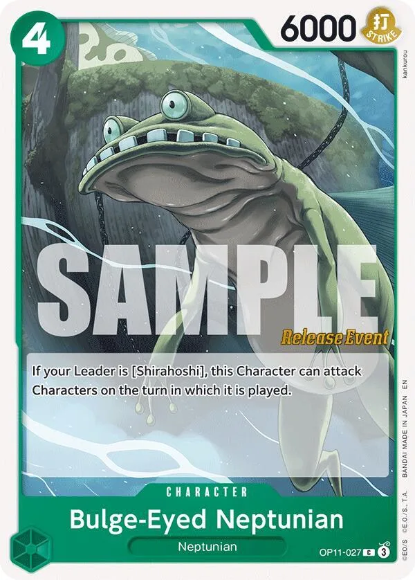 Bulge-Eyed Neptunian Promos: A Fist of Divine Speed card