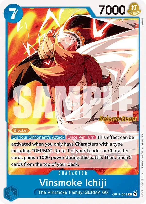 Vinsmoke Ichiji Promos: A Fist of Divine Speed card