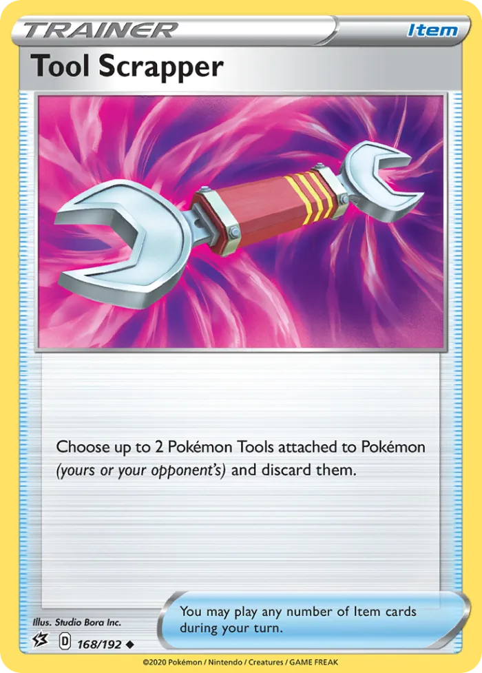 Tool Scrapper #168 Rebel Clash Pokemon card