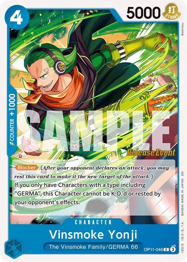 Vinsmoke Yonji Promos: A Fist of Divine Speed card