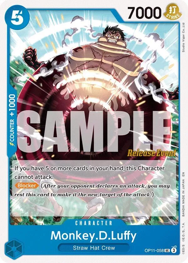 Monkey.D.Luffy Promos: A Fist of Divine Speed card
