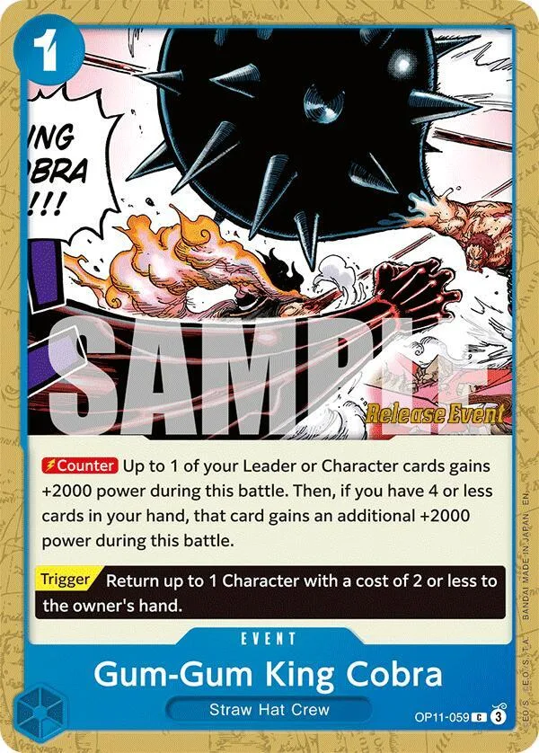 Gum-Gum King Cobra Promos: A Fist of Divine Speed card