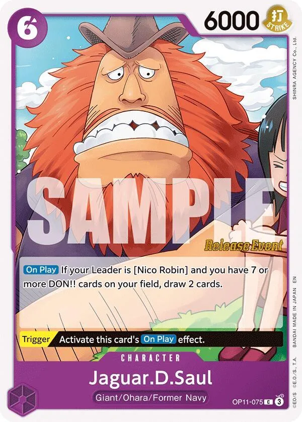 Jaguar.D.Saul Promos: A Fist of Divine Speed card