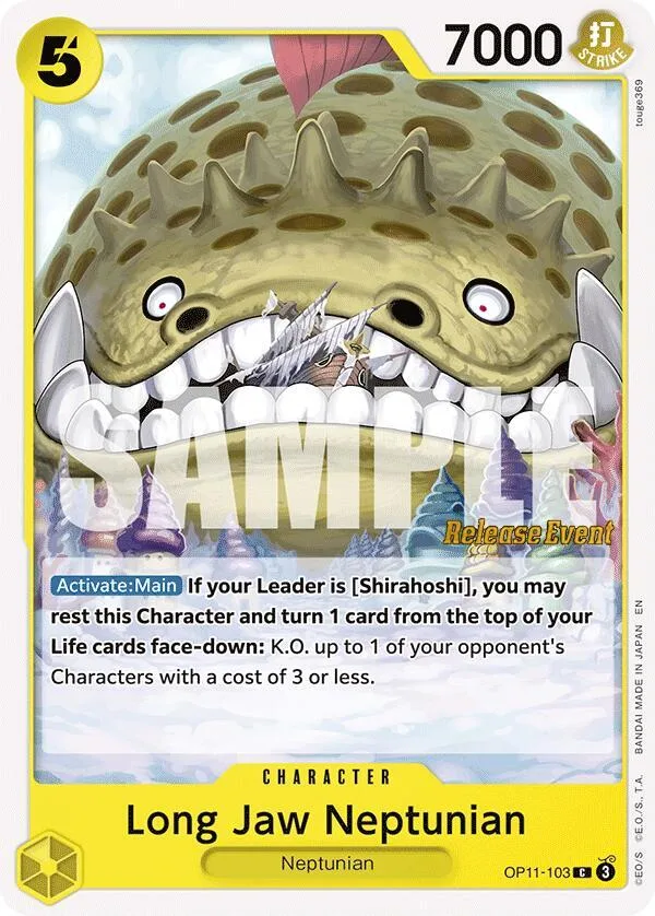 Long-Jaw Neptunian Promos: A Fist of Divine Speed card
