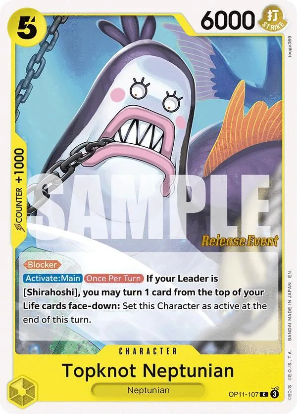 Topknot Neptunian Promos: A Fist of Divine Speed card