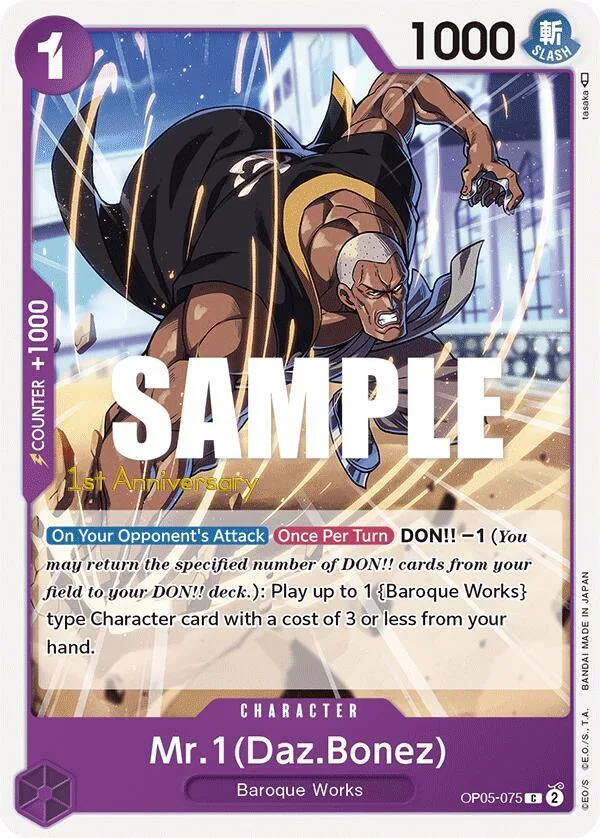 Mr.1(Daz.Bonez) Promos: Awakening of the New Era card