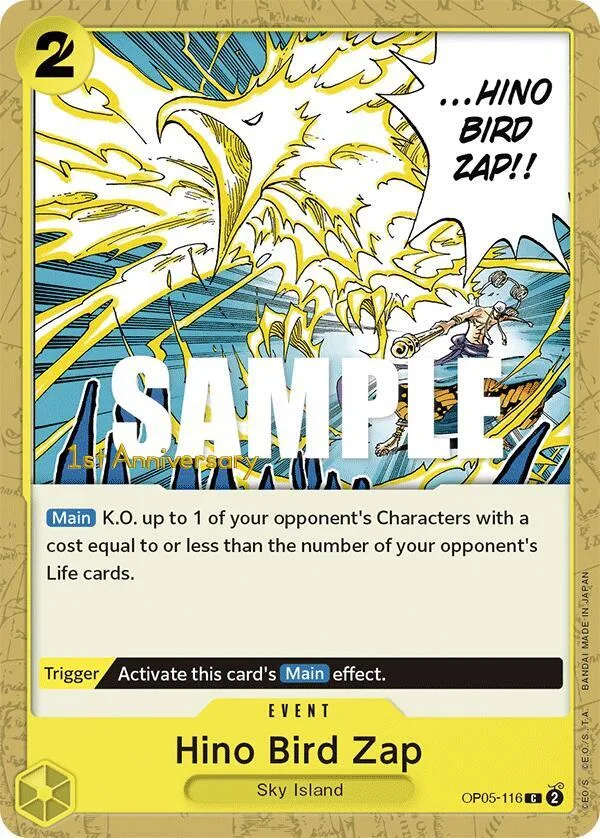 Hino Bird Zap Promos: Awakening of the New Era card