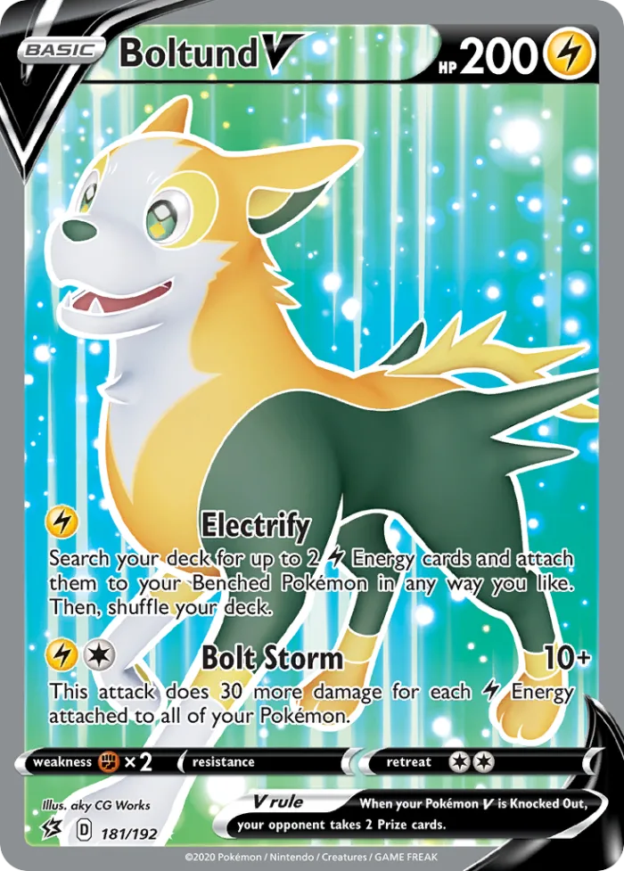 Boltund V #181 Rebel Clash Pokemon card
