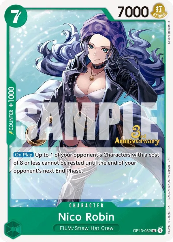 Nico Robin Promos: Carrying on his Will card