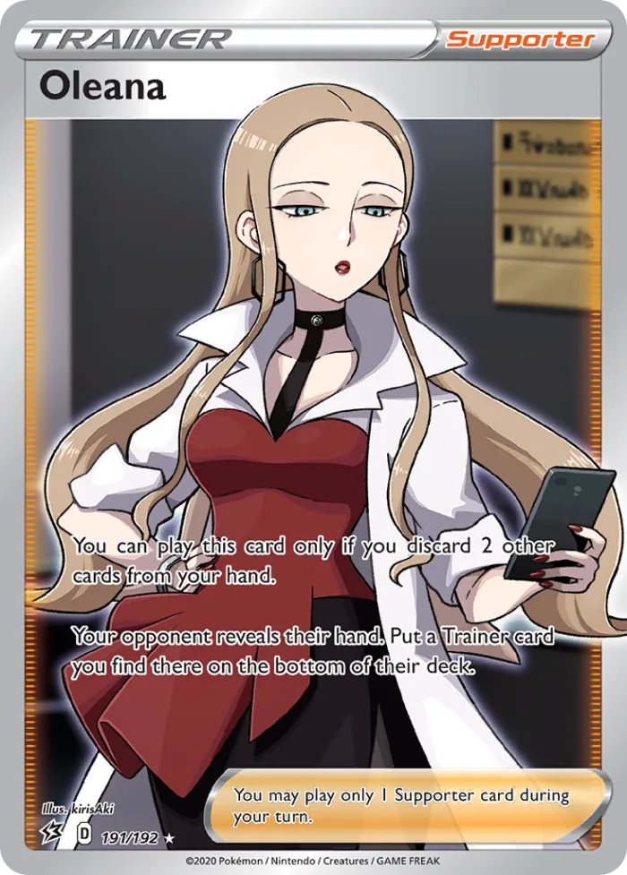 Oleana #191 Rebel Clash Pokemon card