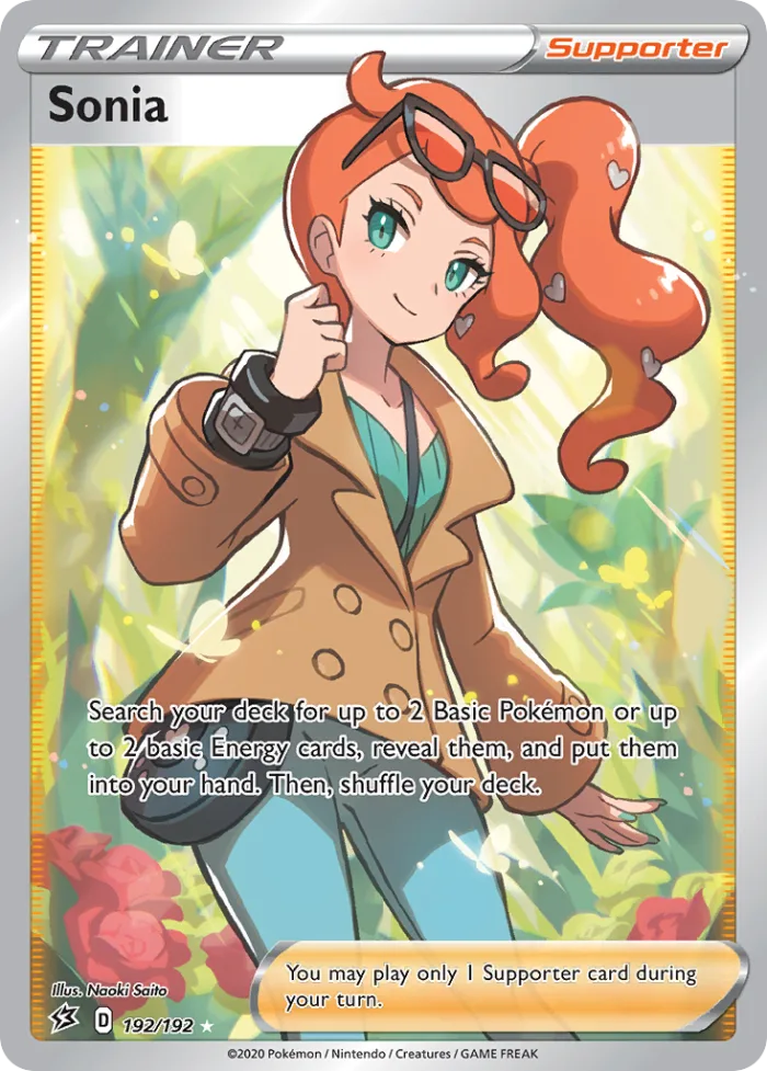 Sonia #192 Rebel Clash Pokemon card