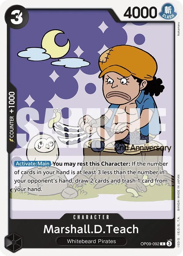Marshall.D.Teach Promos: Emperors in the New World card